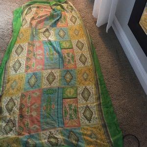 Colorful sarong or scarf